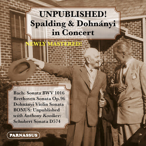 [PRE-ORDER] Albert Spalding - Unpublished (CD)