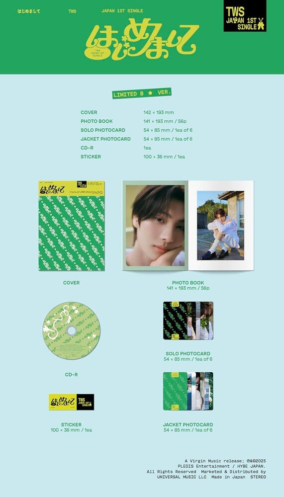 the album cover for TWS - Nice to see you again [Limited Edition B]