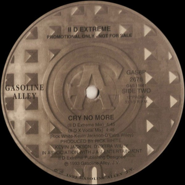 II D Extreme : Cry No More (12", Promo)