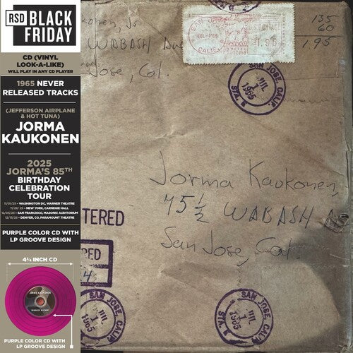 Jorma Kaukonen - Wabash Avenue: 1965 Never Released Tracks (CD)