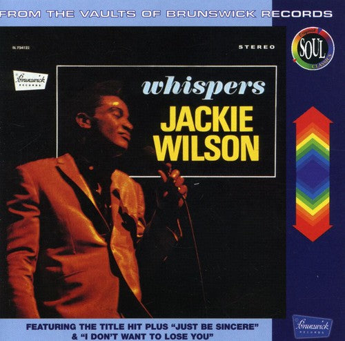the album cover for Jackie Wilson - Whispers
