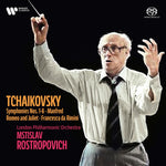 the album cover for Mstislav Rostropovich/ Lpo - Tchaikovsky: Symphonies 1-6 Manfred