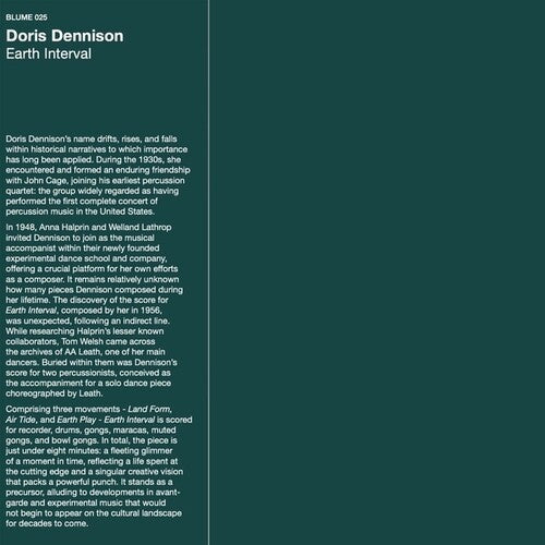 [PRE-ORDER] Doris Dennison - Earth Interval (Vinyl)