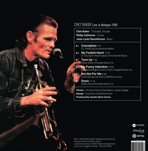 [PRE-ORDER] Chet Baker - Live in Bologna 1985 (CD)