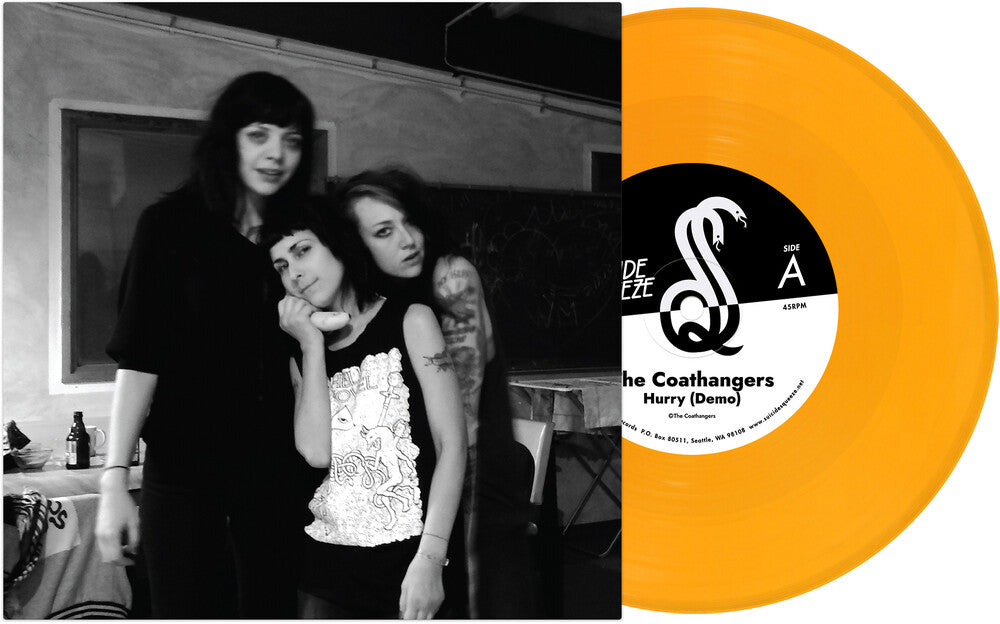 the album cover for Coathangers - Hurry (Demo) B/W Drifter (Demo) [Colored Vinyl] (Org)