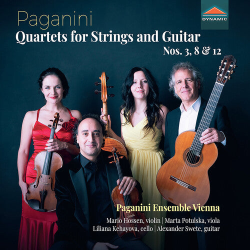 [PRE-ORDER] Paganini Ensemble Vienna - Nicolo Paganini: Quartets for Strings and Guitar Nos. 3, Op. 4, 8 & 12 (CD)