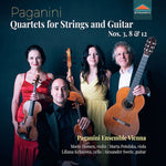 [PRE-ORDER] Paganini Ensemble Vienna - Nicolo Paganini: Quartets for Strings and Guitar Nos. 3, Op. 4, 8 & 12 (CD)
