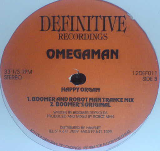 Omegaman : 2 Saxxy / Happy Organ (12")