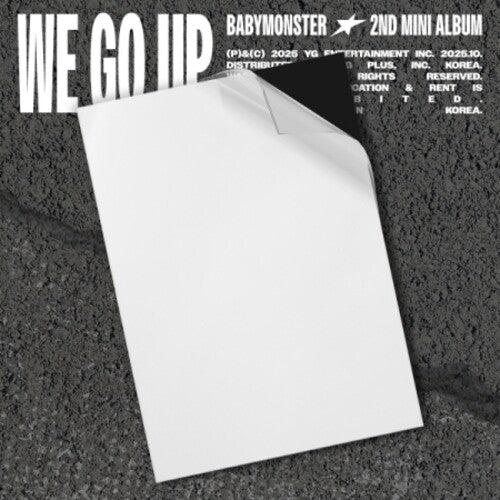 [PRE-ORDER] BABYMONSTER - We Go Up - We Version - incl. 72pg Photobook, Folded Poster, 6 Selfie Photocards, Inclusion Envelope, 2 Logo Stickers + Photo Sticker (CD)
