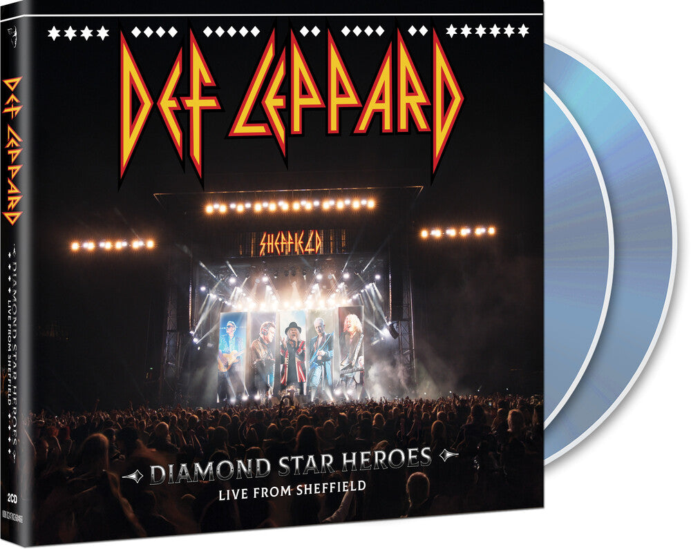 the album cover for Def Leppard - Diamond Star Heroes: Live from Sheffield [2 CD]