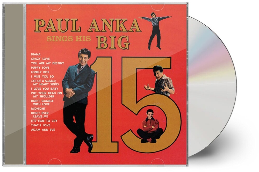 the album cover for Paul Anka - Paul Anka Sings His Big 15