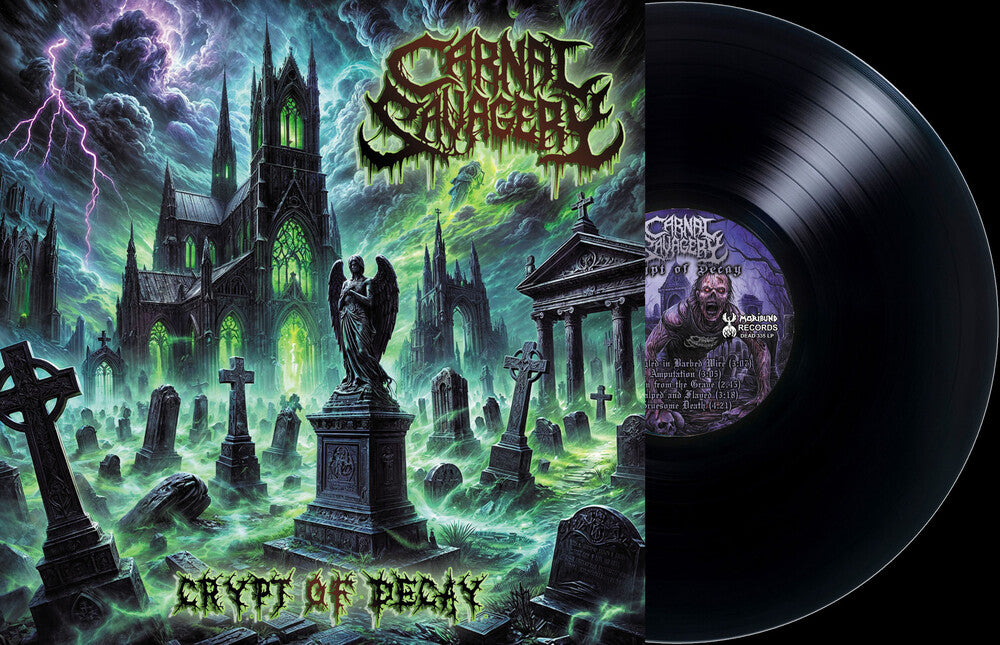 the album cover for Carnal Savagery - Crypt Of Decay [Limited Edition]