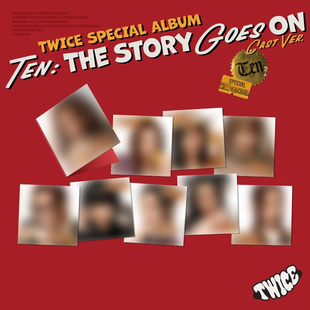 the album cover for TWICE - Ten: The Story Goes On [Cast Ver.]