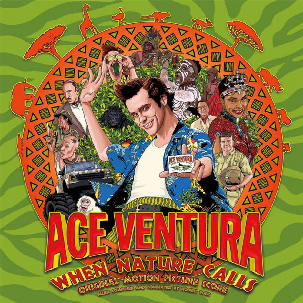 the album cover for Robert Folk(Colv) (Grn) - Ace Ventura: When Nature Calls - O.S.T. [Colored Vinyl]