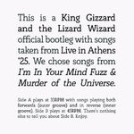 the album cover for King Gizzard And The Lizard Wizard - I'm In Your Mind Fuzz / Murder Of The Universe