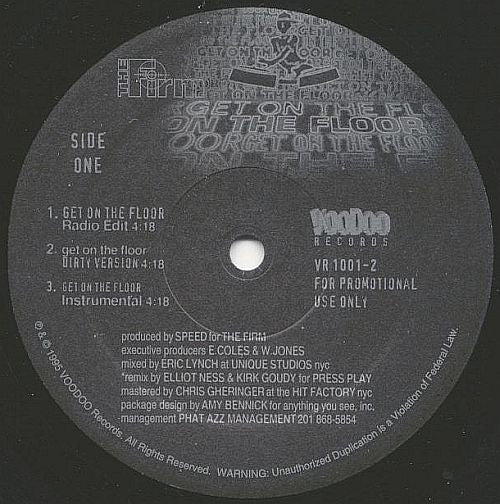 The Firm (3) : Get On The Floor (12")