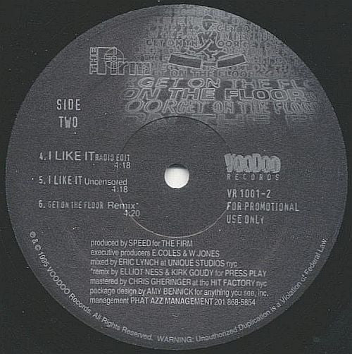 The Firm (3) : Get On The Floor (12")