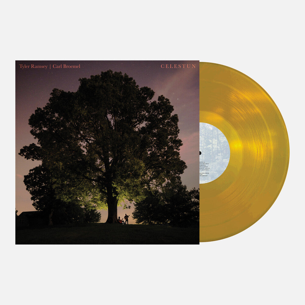 the album cover for Tyler Ramsey/ Broemel,Carl - Celestun [Indie Exclusive] Gold [Colored Vinyl] (Gol) [Indie Exclusive]