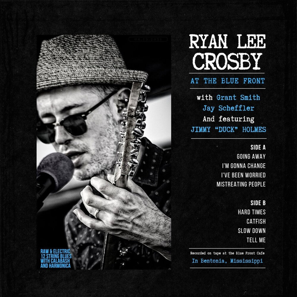 the album cover for Ryan CrosbyLee - At The Blue Front