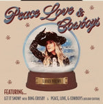the album cover for Lainey Wilson - Peace, Love & Cowboys (Holiday Edition)