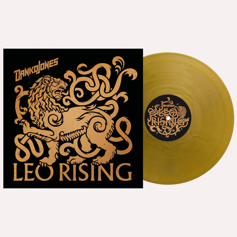 the album cover for Danko Jones - Leo Rising[Opaque Gold Vinyl]