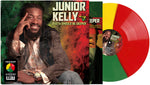 the album cover for Junior Kelly - Rasta Should Be Deeper [YELLOW/GREEN/RED SPLIT LP]
