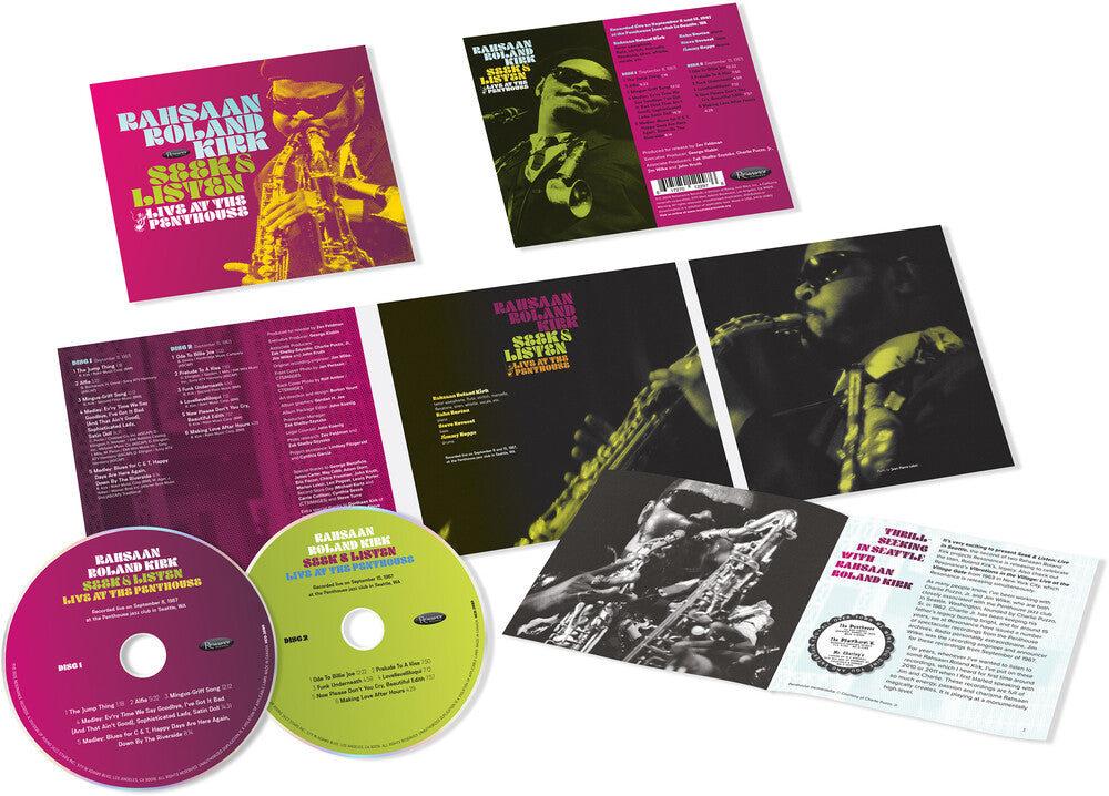 the album cover for Rahsaan KirkRoland - Seek & Listen: Live At The Penthouse