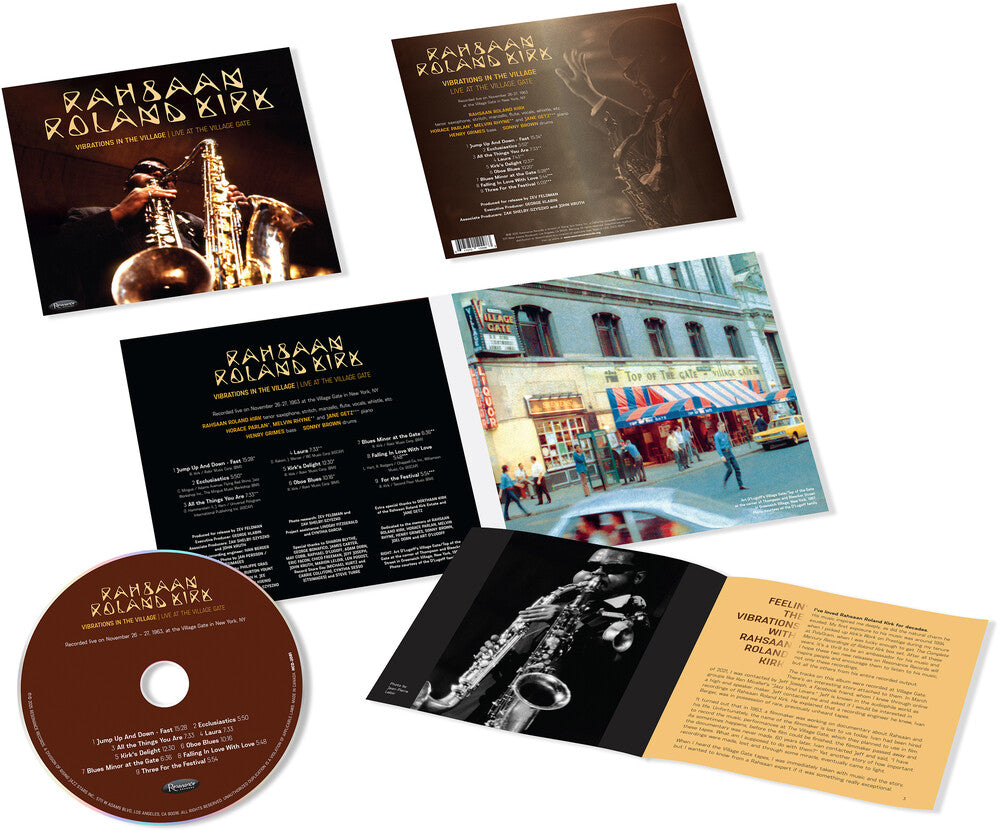 the album cover for Rahsaan KirkRoland - Vibrations In The Village: Live At The Village