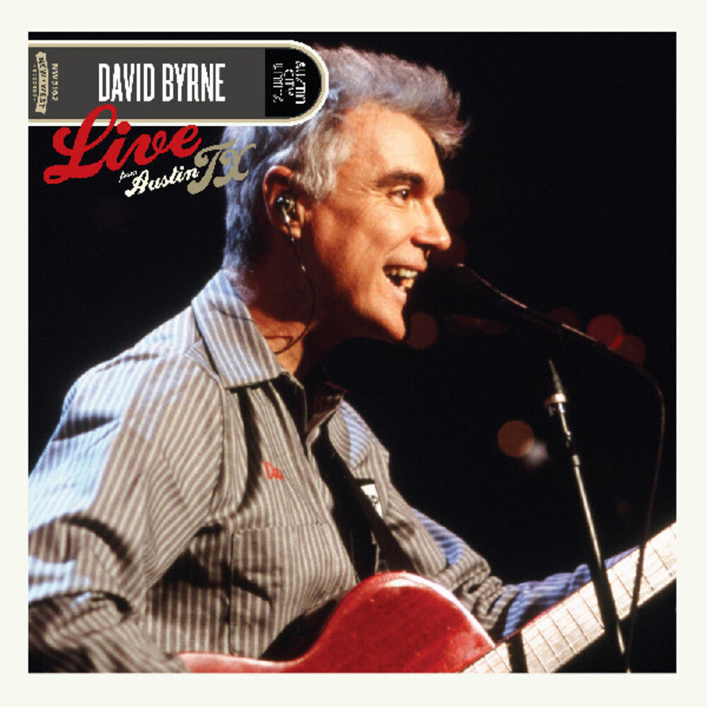 the album cover for David Byrne - Live From Austin Tx [Colored Vinyl] (Gate) (Red)