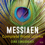 the album cover for Ciro Longobardi - Messiaen: Complete Pno Works