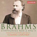 the album cover for Bergen Philharmonic Orchestra - Brahms:Syms 2 & 4