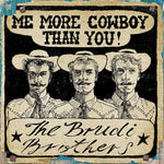 the album cover for Brudi Brothers - Motherland / Me More Cowboy Than You (Ep)