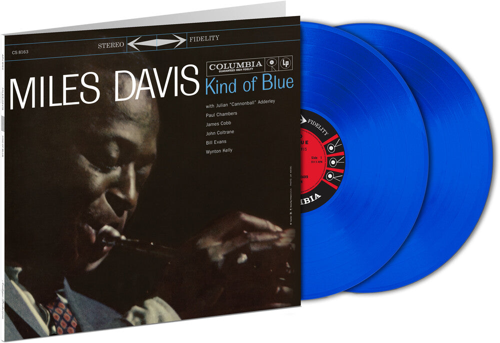 the album cover for Miles Davis - Kind Of Blue (Blue) [Colored Vinyl]
