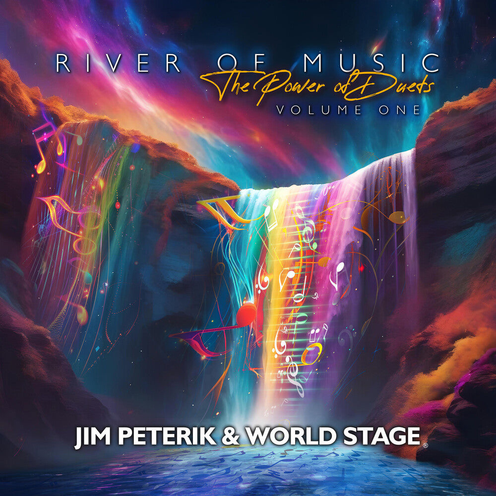 the album cover for Jim Peterik& World Stage - River Of The Music: The Power Of Duets - Vol 1