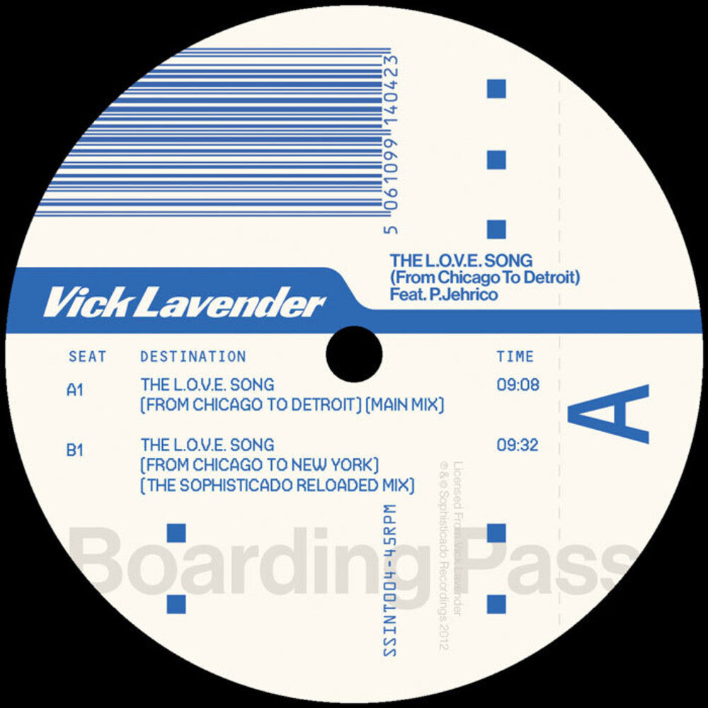 the album cover for Vick Lavender - L.O.V.E. Song (From Chicago To Detroit)