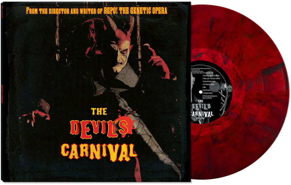 the album cover for Various Artists - The Devil's Carnival[Red Marble LP]