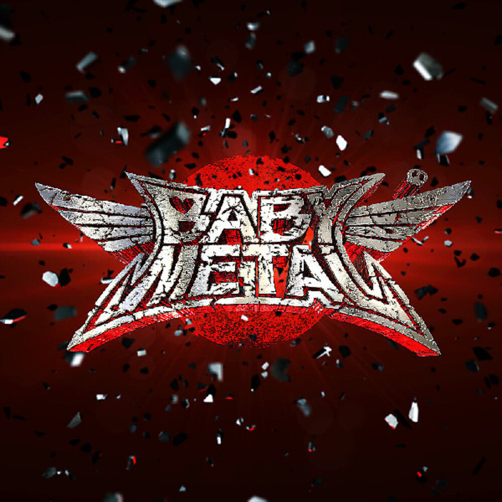 the album cover for BABYMETAL - BABYMETAL [Red Black Splatter Vinyl]
