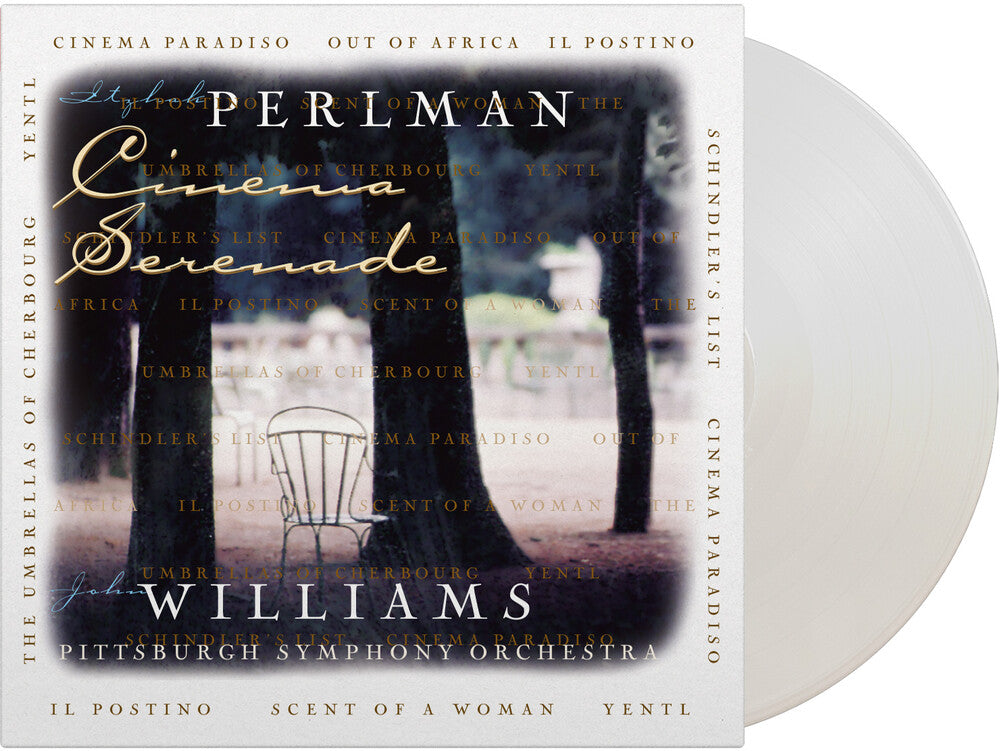 the album cover for Itzhak Perlman/ Williams,John (Colv) (Ltd) (Ogv) - Cinema Serenade [Colored Vinyl] [Limited Edition] [180 Gram] (Wht) (Hol)