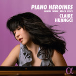 the album cover for Claire Huangci - Piano Heroines