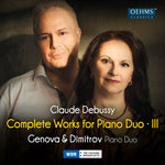 the album cover for Genova & Dimitrov Piano Duo - Claude Debussy: Complete Works For Pno Duo Vol. 3