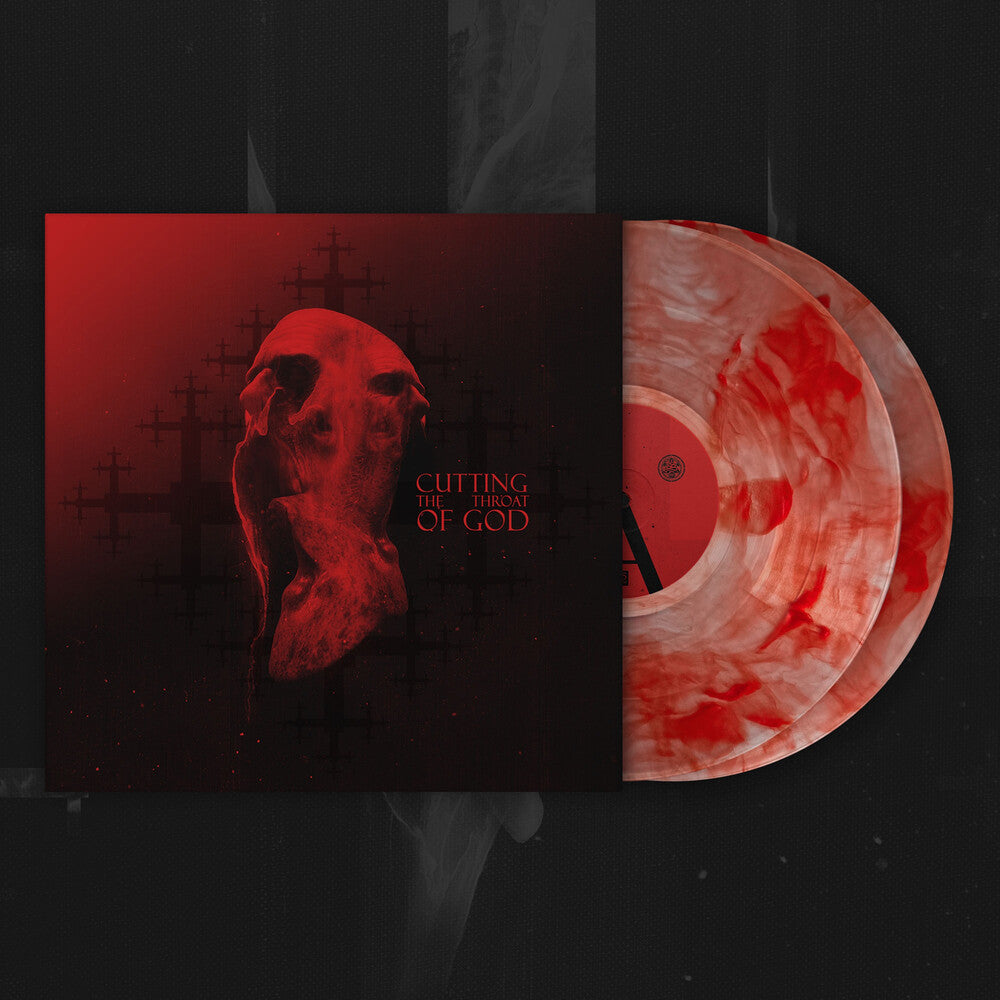 the album cover for Ulcerate - Cutting The Throat Of God [Clear Vinyl] (Red)