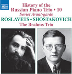 the album cover for Brahms Trio - History Of The Russian Pno Trio Vol. 10