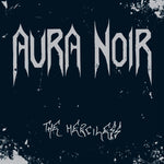 the album cover for Aura Noir - The Merciless