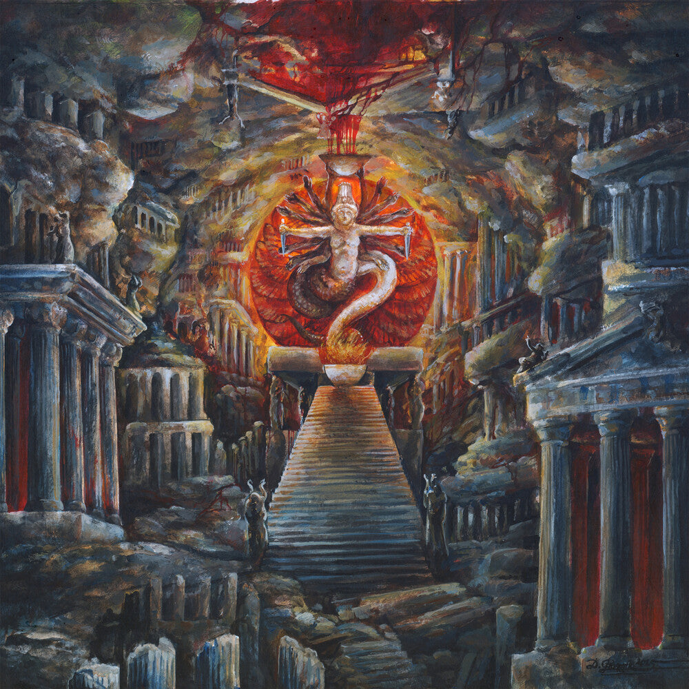 the album cover for Ensanguinate - Death Saturnalia