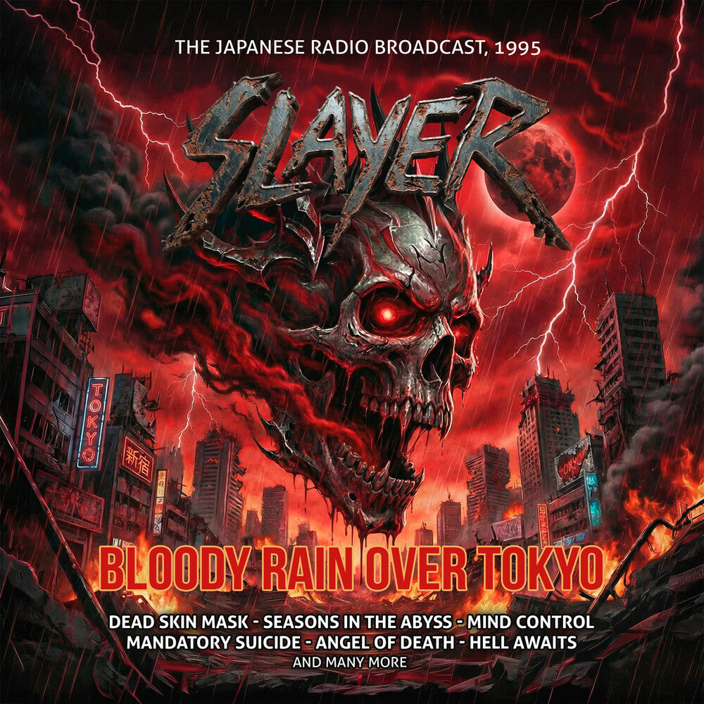 the album cover for Slayer - Bloody Rain Over Tokyo