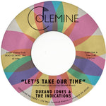 the album cover for Durand Jones& The Indications - Let's Take Our Time / Flower Moon