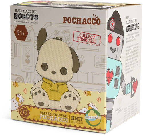 Handmade by Robots - Hello Kitty and Friends - Pochacco Banana Ice Cream Scented Limited Edition Vinyl Figure