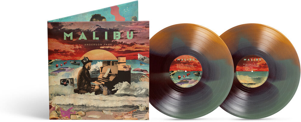 the album cover for Anderson .Paak - Malibu (10 Year Anniversary) [Colored Vinyl] (Gate) [Limited Edition]