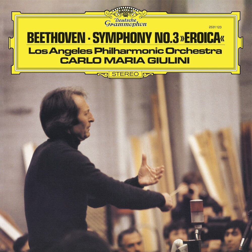 the album cover for Beethoven / Carlo GiuliniMaria / La Philharmonic - Beethoven: Symphony 3 Eroica (Blk) (Uk)