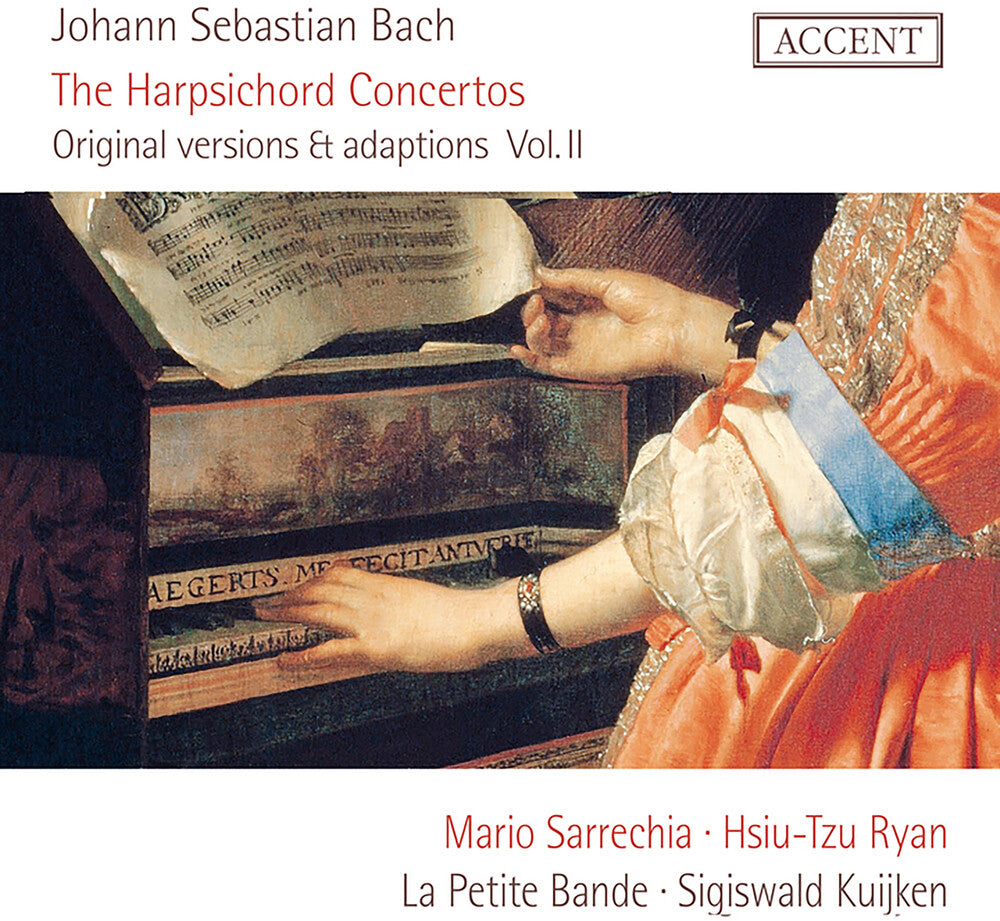the album cover for Mario Sarrechia/ La Petite Bande - Bach: Harpsichord Concertos Vol.2